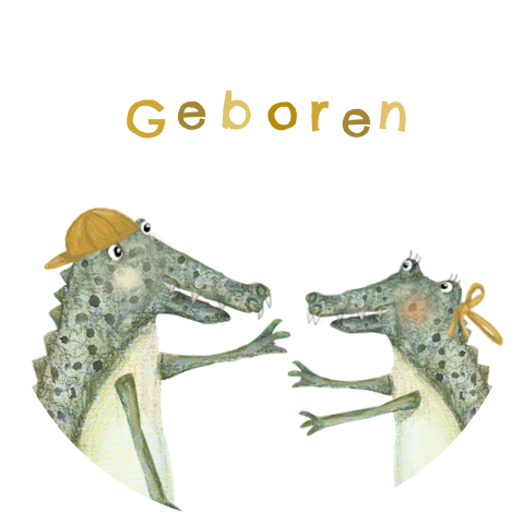 Sluitsticker krokodillen