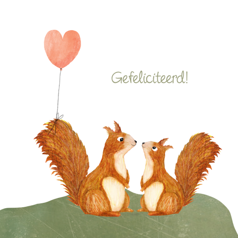 Felicitatiekaart voor een huwelijk of jubileum