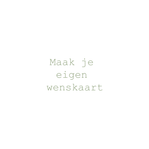 Zelf maken wenskaart - vierkant dubbel