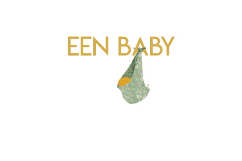 Wenskaartje Een Baby met babybuidel