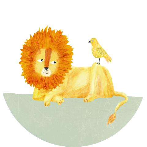 Sluitzegel met leeuw en vogel