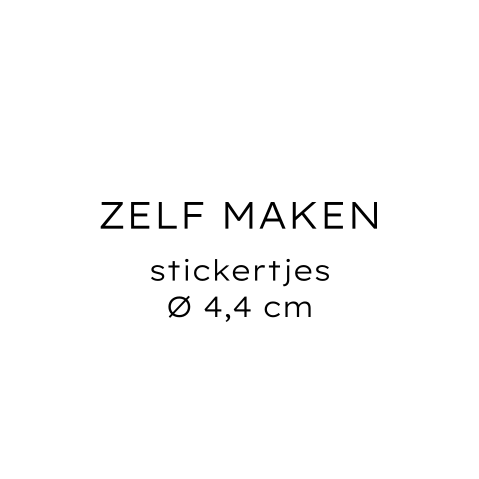 Zelf maken stickertjes 44 mm