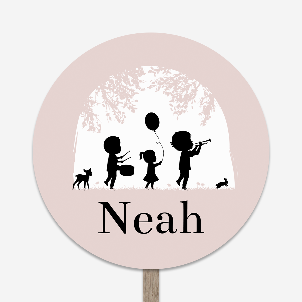 Tuinbord Rond Roze Fanfare Orkerst