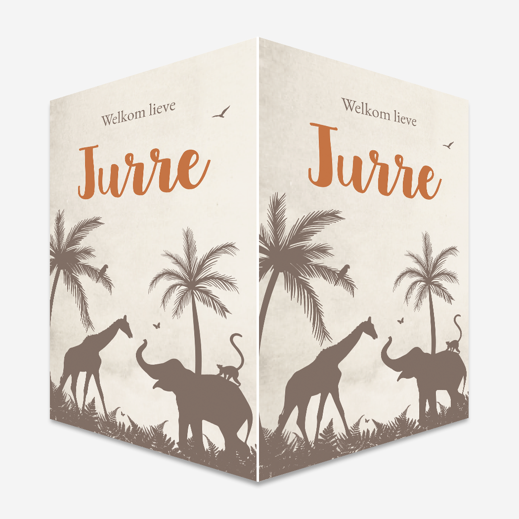 Raambord L Jungle Dieren Beige