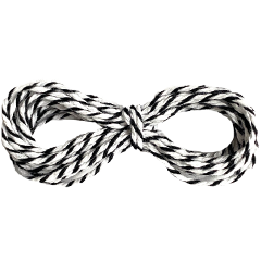 dummy touw zwart wit