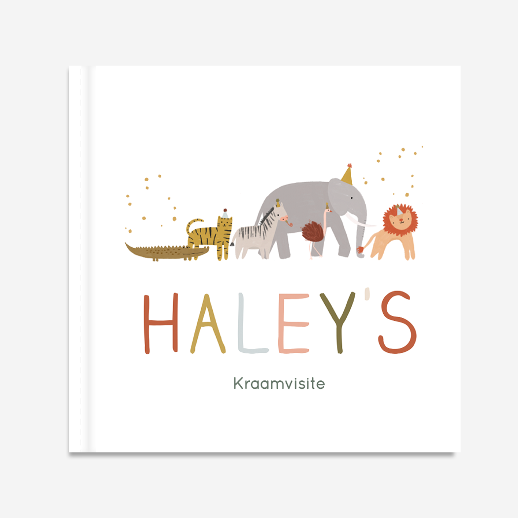 Kraambezoekboek Feest Dieren