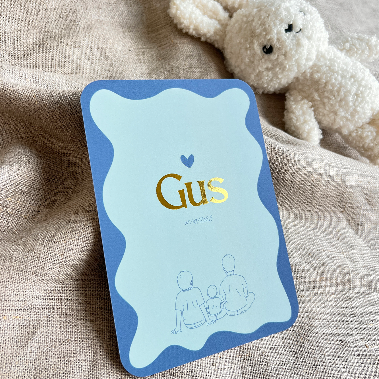 Geboortekaartje Jongen Golfjes Kleurrijk