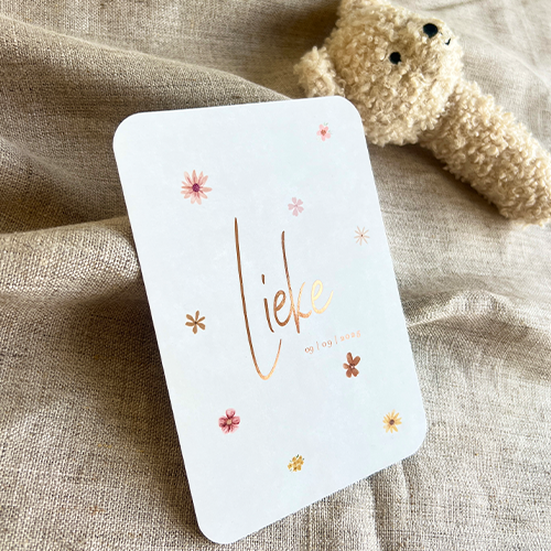 Geboortekaartje Lente Meisje Bloemetjes