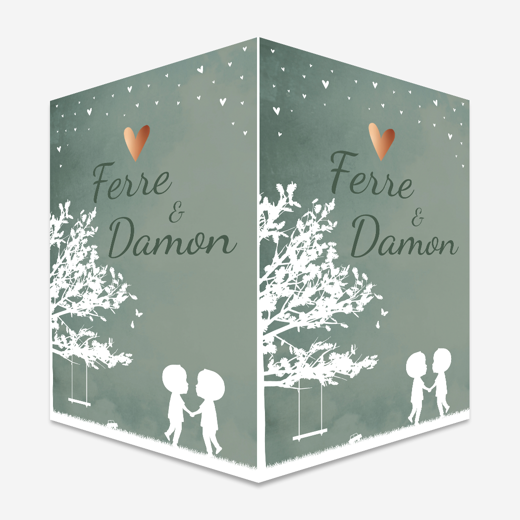 Raambord Tweeling Boom Groen