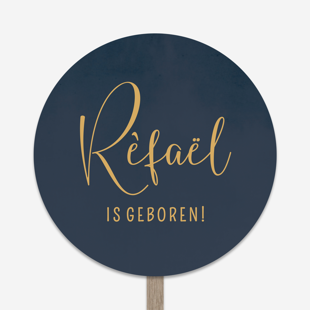 Tuinbord Rond Donkerblauw Stoer