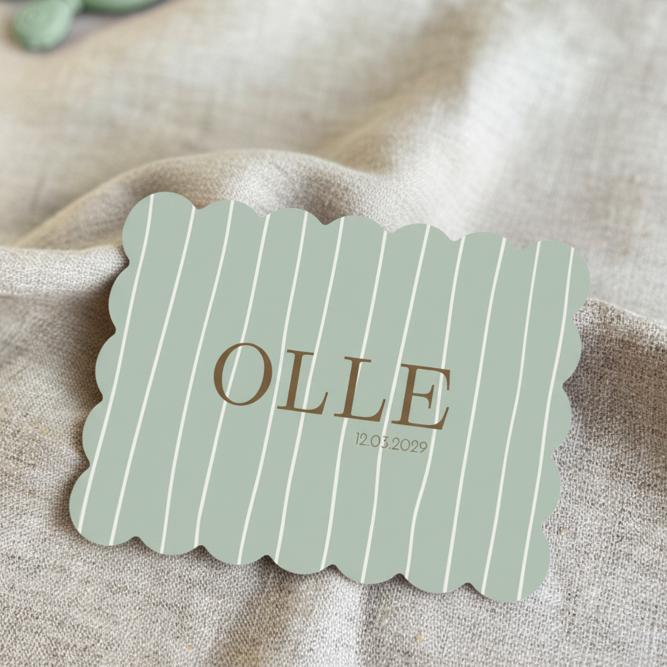 Geboortekaartje Jongen Cookie Strepen