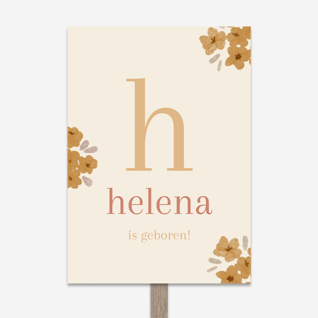 Tuinbord Bloemen Speels Herfst Vrolijk