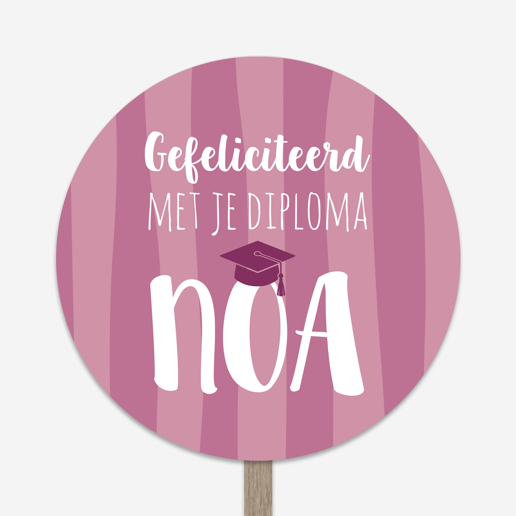 Geslaagd Diploma Feest Tuinbord 