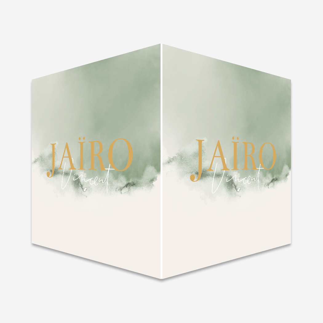 Raambord Vierkant Dromerig Groen Gewolkt