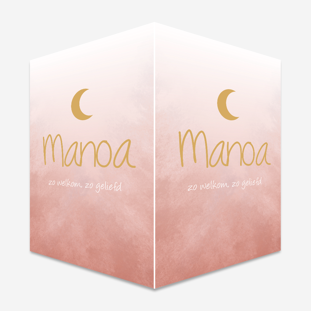 Raambord oudroze overloopkleur maan