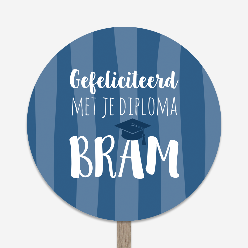 Tuinbord Diploma Feest Geslaagd