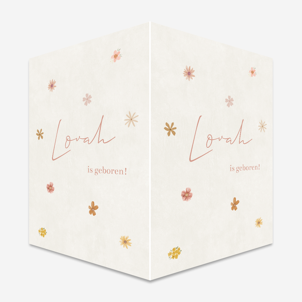 Raambord Bloemetjes Lente Meisje