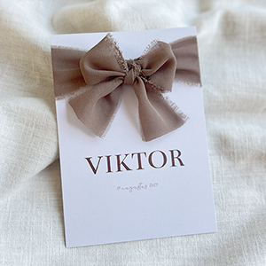 Geboortekaart Jongen Lint Klassiek