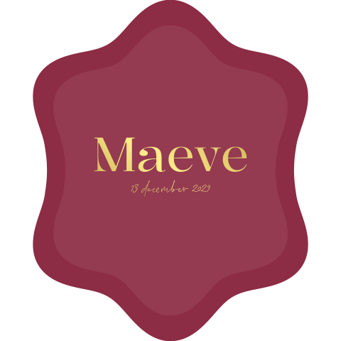 Geboortekaartje Meisje Mauve Organisch