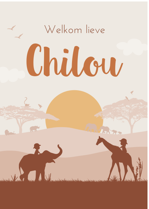 Raambord Safari Dieren Savanne Afrika