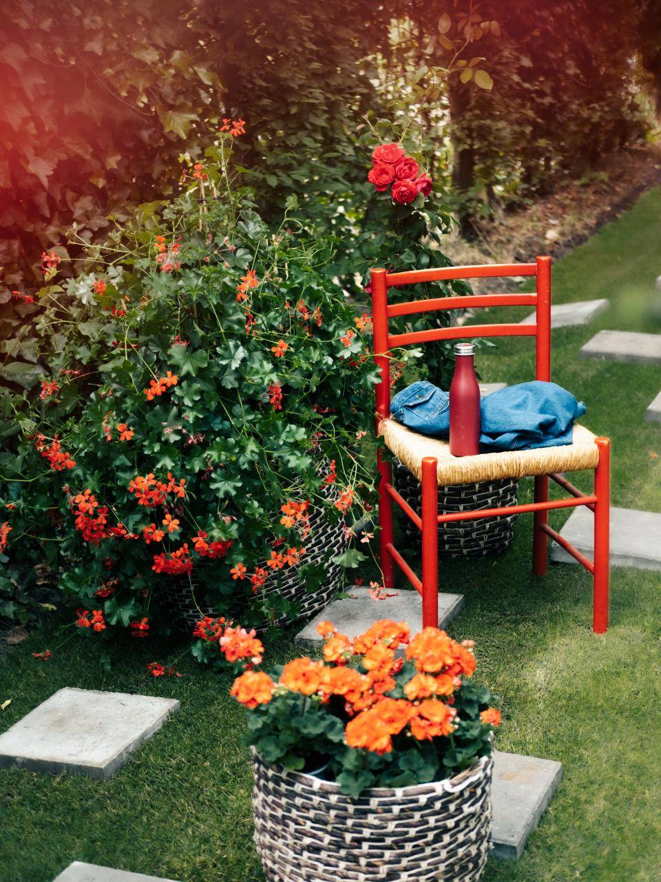 Romantische stadstuin